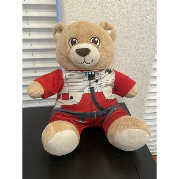 Star Wars Build A Bear BAB Poe Dameron Red Pilot Suit Disney WDW Disneyworld - Picture 1 of 8
